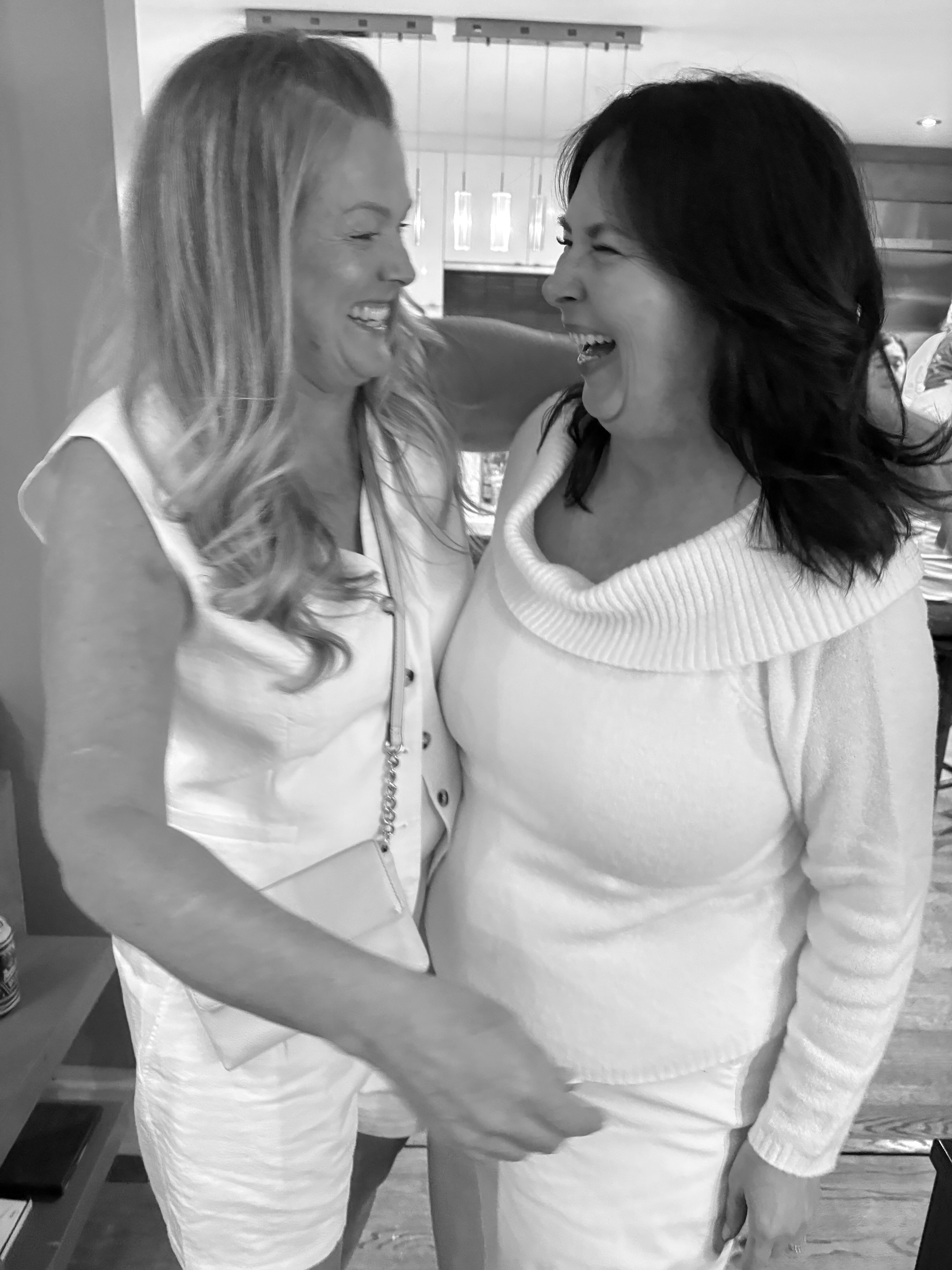 A candid moment from a past all-white evening
